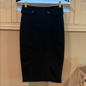 New York & Company Classic Black Pencil Skirt